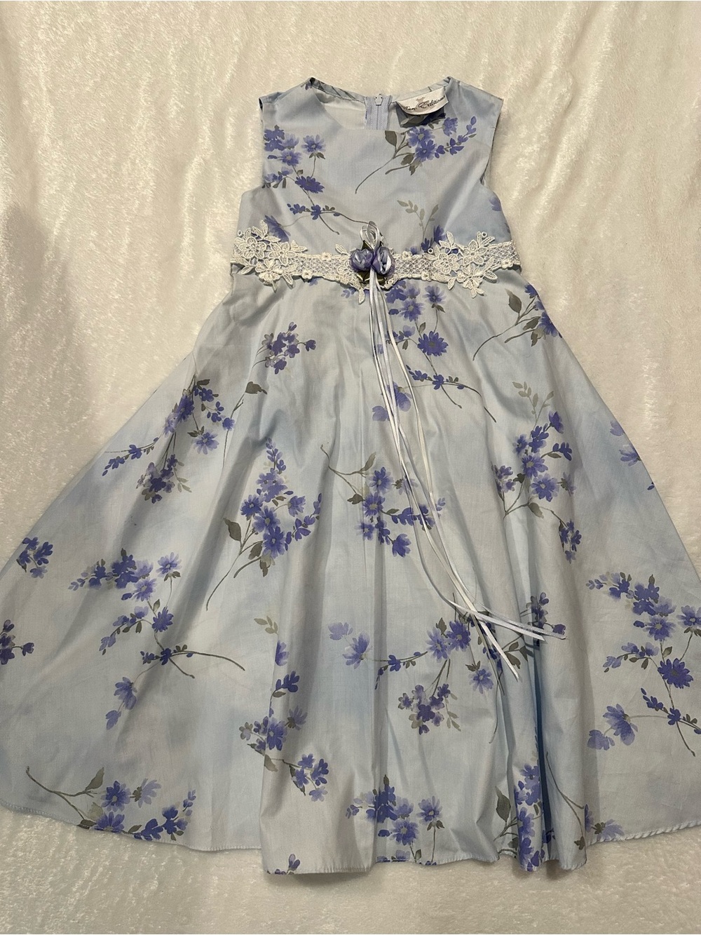 Rare Editions Light Blue Girls Dress